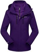 BIYLACLESEN Women's 3-in-1 Snowboard Jacket Winter Coats